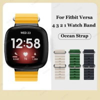 Ocean Strap For Fitbit Versa 4 / Versa 3 / Versa 2 Silicone Correa Bracelet For Fitbit Sense2 Wristband Accessories