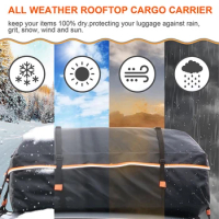 Outdoor Roof Bag PVC Roof Bag Rainstorm Proof SUV Roof Box Exterior Travel Bag Waterproof Rainstorm Proof Car General Roof Box