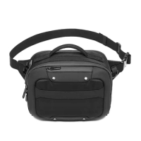 OZUKO Multifunction Crossbody Bag Men Waterproof Waist Bag USB Belt Small Phone Pouch Bags Male Short Travel Chest Fanny Pack