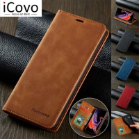 Ultra Slim Leather Case for Samsung Galaxy S24 Ultra S23 S22 S21 S20 FE 2022 S10 S9 S8 Plus Flip Cover A52 A52s A15 A25 Magnetic