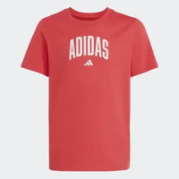 adidas FW25 Junior Collegiate Graphic T-Shirt Kids Pure Ruby [JV5194] 140 Pure Ruby