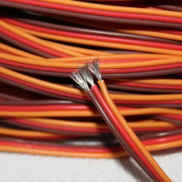 Servo cable 3p line 5M/LOT For Futaba JR Hitec RC servo Hobby aircraft model wiring 30 core and 60 core x0.08mm 1.2mm