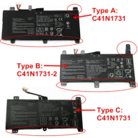 15.4V 66WH New Original C41N1731-2 C41N1731 Laptop Battery For ASUS ROG Strix 2s G17 G712 G731 SCAR 17 G732 Gl704 GL504GM G515GW