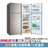 SANLUX 台灣三洋 360公升一級能效變頻雙門冰箱(SR-C360BV1A)