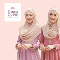 EMMAQUEEN ALLEA DRESS PREMIUM SOFTWOLLYCREPE ROSEWOOD GAMIS CASUAL SYAR'I NEW ARRIVAL