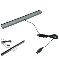 Wired Motion Sensor Receiver with Extension Cord Wired Infrared Ray Sensor Bar USB Plug Wired Motion Sensor Bar for Nintendo Wii