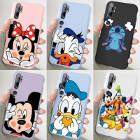 for Xiaomi Mi Note 10 Pro Note10 Lite Phone Case Cute Mickey Minnie Mouse Daisy Donald Duck Stitch Soft TPU Silicone Back Cover