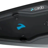 Cardo FRC2P101 - FREECOM 2 Plus Motorcycle 2-Way Bluetooth Communication System Headset - Black, Dual 2 Pack