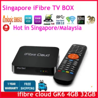 Genuine]ifibre cloud GK6 Singapore tv box starhub iFibre TV Box Media Player 4G 32G Android 9.0 Amlo