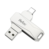 【Netac】32GB 全金屬 TypeC/USB3.0 OTG 雙用隨身碟(台灣公司貨 原廠5年保固)