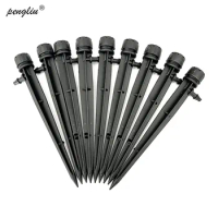 20Pcs Micro Bubbler Drip Irrigation Adjustable Emitters Stake Water Dripper Farmland Watering connect to 4/7 mm Hose IT039