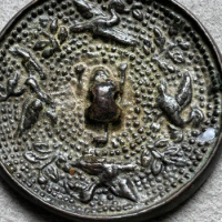 Bronze mirror of bronze ware The bronze mirror of Tang Dynasty and Han Dynasty is exquisite and mellow (four beasts)