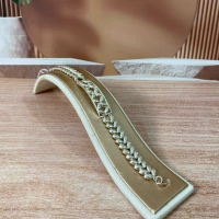 Gelang model bunga padi perak murni kadar 99.9%