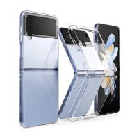 【Ringke】三星 Galaxy Z Flip 4 Slim 輕薄手機保護殼 透明 黑(Rearth 手機殼)