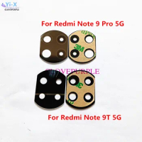2pcs/Lot Rear Back Camera Glass Lens with Sticker for Xiaomi Redmi Note 9T 9 Pro 5G