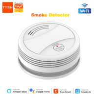 TYSH WiFi/Zigbee Tuya And Smart Life Smoke Detector Sensor &amp; Carbon Monoxide Co Gas Detector Smoke Fire Sound Alarm