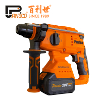 【Panrico 百利世】20V三用無刷鋰電四溝免出力鎚鑽(4.0Ah雙電池組 20mm混凝土鑽孔能力)