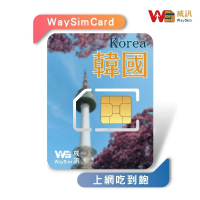 【威訊WaySim】韓國 4G高速 吃到飽網卡 15天(旅遊網卡 漫遊卡 吃到飽網卡 高速上網卡)