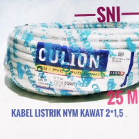 KABEL NYM 2X1,5 SNI 25 METER CULION KAWAT TEMBAGA /KABEL SNI NYM 2X1,5
