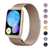 Magnetic band For Huawei Watch FIT 2 Strap stainless steel watchband metal Loop belt correa bracelet Huawei Watch fit2 new Strap