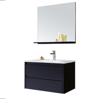 LL Modern bathroom mirror cabinet with 2 drawers and hanging bathroom dressing table