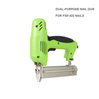 Electric Stapler Dual-Purpose Nail Gun Staple Gun Nailer Stapler Furniture DIY Tool Wood Frame Woodworking Nail Stapler Gun