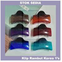 Klip Rambut Korea Hair Clip Warna-Warni Aesthetic Minimalist Strong Grip Gaya Harian Wanita Moden