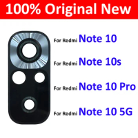 2Pcs/Lot For Xiaomi Redmi Note 10 / Note 10s / Note 10 Pro / Note 10 5G Rear Back Camera Glass Lens With Adhesive Sticker