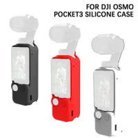 Silicone Protective Case Lens Cap for dji Osmo Pocket 3 Silicone Case Anti-fall Cover for dji Osmo Pocket3 Cover Sports Camera