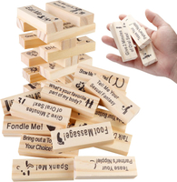 Super Naughty Block Tower Game Valentine Tumbling Tower Stacking Blocks Game Couple Activities & Dat