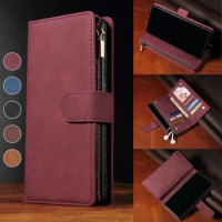 Luxury Wallet Leather Cover Fundas Zipper Flip Case For For One Plus 7 7 Pro One Plus 7T 7T Pro One Plus 8 8 Pro Case Cover