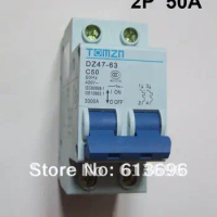 2P 50A 400V~ 50HZ/60HZ Circuit breaker AC MCB safety breaker C type