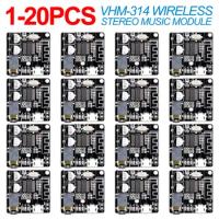 VHM-314 Wireless Stereo Music Module 3.5mm Audio Aux Bluetooth-Compatible 4.1/5.0 MP3 Decoding Player Board Micro USB 5V Powered