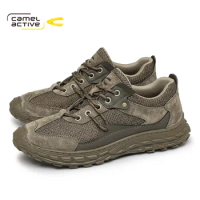Camel Active Men Sneakers Lace-up Autumn New Breathable Man Genuine Leather Men's Trend Casual Shoes DQ120161