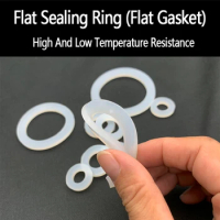 1/10pcs Thickness 2/3mm Silicone Gasket Flat Gasket O-Ring Seal Washer for Inner Diameter 5/6/8/11/14/20/24/32/42mm Pipe Fitting
