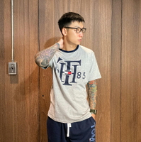 美國百分百【全新真品】Tommy Hilfiger T恤 TH 男 Logo 短袖 T-Shirt 短T 灰色 BJ12