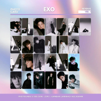 GLOSSY PHOTOCARD XOXO REVERXE ROUNDED 25 PCS KPOP UNOFFICIAL SUHO BAEKHYUN CHANYEOL SEHUN CHEN LAY