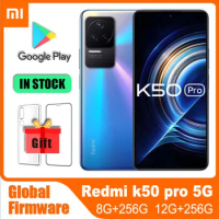 Global rom Smartphone Xiaomi Redmi K50 Pro 5G MTK Dimensity 9000 120W Fast Charging 5000mAh