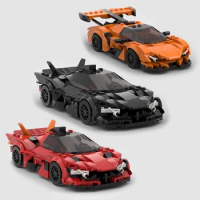 MOC Bricks Apollo IE EVO Racing Sports Car Vehicle Speed Champion Racer Building Blocks Techincal Cars Garage Toys For Boys