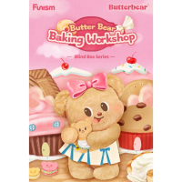 FUNISM Butterbear ซีรีส์ร้านเบเกอรี่เนยของฉัน กล่องสุ่ม ฟิกเกอร์ ของเล่นแอคชั่น เหมาะเป็นของขวัญวันเ