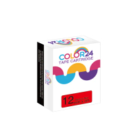【Color24】for Brother TZ-431/TZe-431 紅底黑字 副廠 相容標籤帶_寬度12mm(適用 PT-H110 / PT-P300BT)