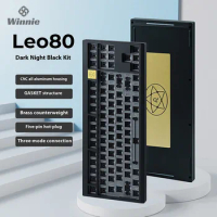 Chosfox Leo 80 Bluetooth Mechanical Keyboard 87keys Three Mode 2.4g Wireless Customization Kit Rgb Slide Light Gaming Keyboard