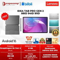 LENOVO IDEA TAB PRO GEN 2 88ID 94ID 91ID QUALCOMM SNAPDRAGON 8s GEN 4 8GB 256GB ANDROID 16 TOUCHSCRE