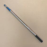 藍套不銹鋼伸縮桿 2米6米抄網桿 鉚釘加固定位魚叉竿子搭鉤耙通用