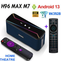 H96 MAX M7 Android 13.0 RK3528 2G 16G/4G 32G Support Dual Wifi BT5.1 8K Video Home Theatre Speaker H96MAX