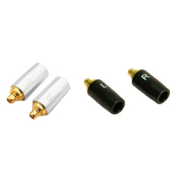 1Pair Earphone Jack Adapter Headphone Plug For Sennheiser IE300 IE900 For Audio Technica N5005 Silver