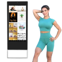 New Arrival Floor Standing Smart Magic Mirror Touch Screen Android Workout Wall Fitness Smart Mirrors Tv Home Gym With Camera