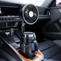 Car Cup Holder Multifunctional Drink Bottle Organizer Auto Truck Bottle Holder Stand with Fan
