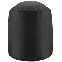 BBQ Grill Cover 210D Grill Cover for Weber Charcoal Kettle, Waterproof Black Smoker Cover Round Grill Covers Gas Outdoor