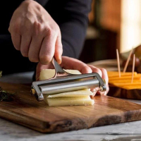 Cheese Knife Zinc Alloy Slicing Hob Butter Slicing Knife Baking Cheese Knife Tool Butter Dish with Knife Cheese Grater